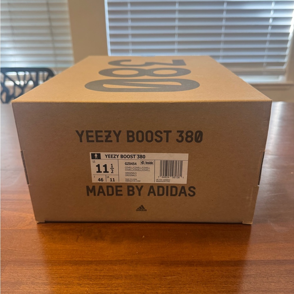 Adidas Yeezy Boost 380 Black Blue Sneakers - Picture 4 of 9